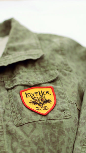 Leave Her Wild Iron-on Patch